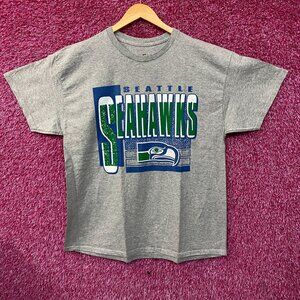 NFL Junk Food Seattle Seahawks Gray Tshirt Size Large